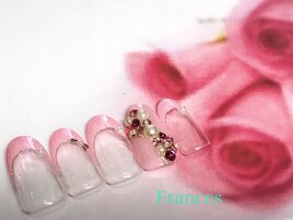 キラキラリボンネイル☆