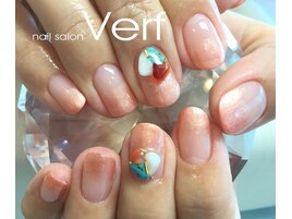 天然石ネイル♪