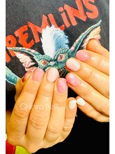 チヒロネイル/ピンクだけでシンプルネイル