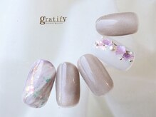 グラティフィー(gratify)/上品　大理石ネイル