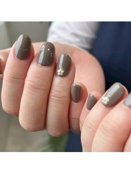 ハロネイル(Halo Nail)/ワンカラー+パーツ2個