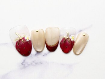 いちごネイル初回¥7500