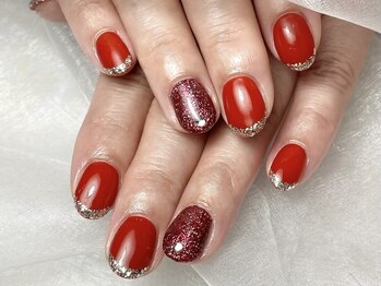 ヘアーアンドネイル ルシア(Hair&Nail Lucia)/新色ラメ×フレンチネイル！