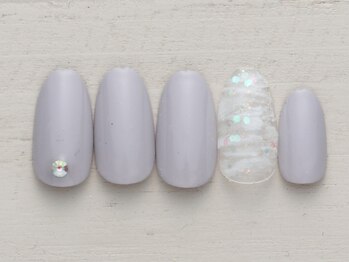 ネイルミックス 銀座店(Nail Mix)/ニュアンス横マーブル　4990円