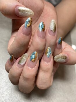 プラス デ ネイル(+ de nail)/ハンド☆ニュアンス　8,250円
