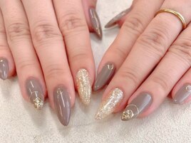 秋ネイルブラウンネイル♪