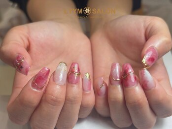 レッドニュアンスネイル