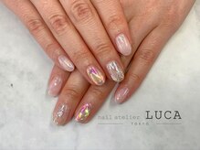 ネイルアトリエルカ(nail atelier LUCA)/L-37 オーロラキャンディネイル 