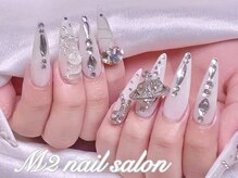 エムズ ネイルサロン(M2)/長さだしビジューネイル