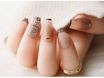 エムスラッシュ ネイル センター北店(M.SLASH)/ツイードネイル