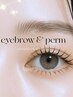 【同時施術で時短】まつ毛パーマ+アイブロウWAX(間引き・メイク付)