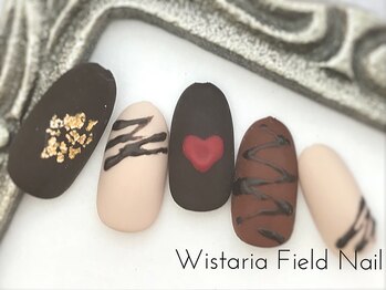 ウィスタリアフィールドネイル MONAD店(WISTARIA FIELD)/チョコレート アートネイル