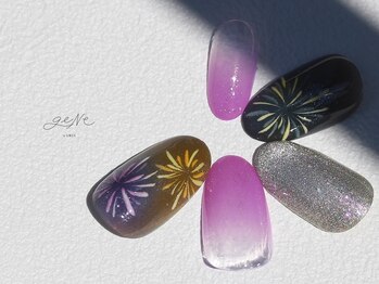 geNe 'n GRUS(ジーン アンド グルス)/8月9月HANDエアジェルアート