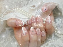 ネイルアンドまつげエクステ リッチエイト 原宿店(Rich8)/リーナベルぷっくりリボンネイル