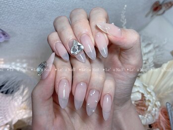 レアネイル 渋谷店(Le’a nail)/ワンカラー☆ハートパーツ