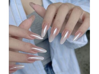 ファンシー 三軒茶屋店(Fancy)/春ネイル/ミラー/ワンホン