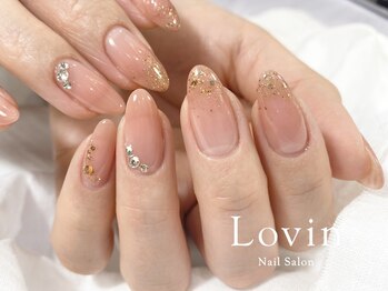 ラヴィン 生駒店(Lovin)/コーラルピンクラメネイル