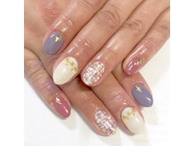 テラックス/くすみ系ツイード