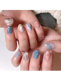 こだわり組ショートネイル