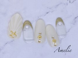 人魚の鱗/ワンカラー/フレンチ