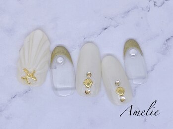 アメリ(Amelie)/人魚の鱗/ワンカラー/フレンチ