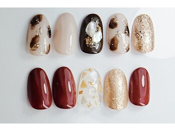 ヨガ アンド リラクゼーション からだの恵み 安城サロン/季節のニュアンスネイル