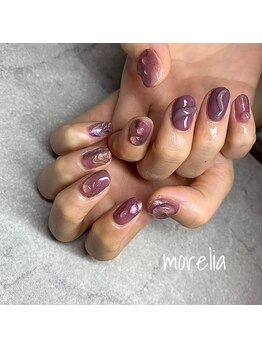 モレリア(morelia)/成人式　ニュアンスネイル