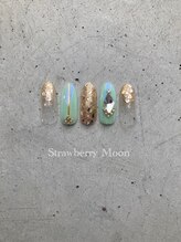 サロンストロベリームーン(Salon Strawberry Moon)/定額ビジューネイル☆￥8980