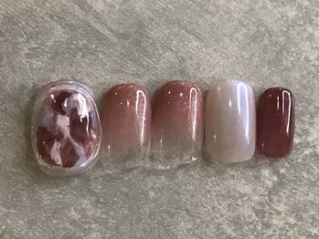 カラネイル 南森町店(calla nail)/ニュアンス シンプル