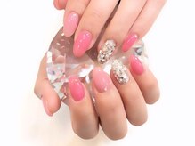 ココロバ ネイルアンドビューティーサロン(COCOLOBA)/シアーピンク×埋め尽くし♪