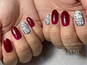 モアニ ヒロオ 渋谷店(MOANI Hiroo)/冬アートのツイードネイル★