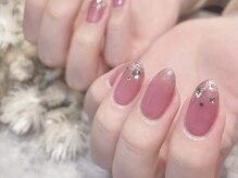 サリナスネイル(SARINASNAIL)の雰囲気（似合わせピンクでちゅるん♪キラキラビジューで韓国風に。）