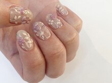 ファンクションネイルズ 表参道 原宿(FUNCTION NAILS)/ピンク/フラワー