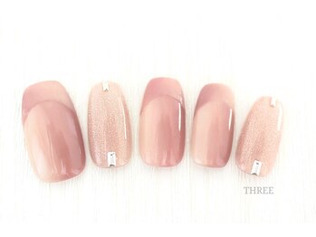 スリー 自由が丘(THREE)/オンブレフレンチネイル