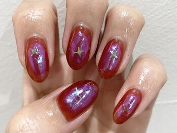 クォーターリゾートネイル(QUARTER RESORT nail)/オーロラニュアンスネイル☆