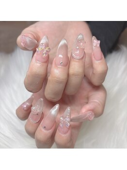 ナキ(NAKI)/ワンホンリボンネイル