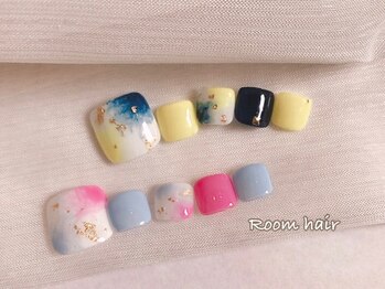 ルームヘアネイル 曙橋店(Room hair nail)/フット フェミニンタイダイ