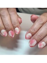 ネイルアンドまつげエクステ専門サロン スリー(THREE)/オンブレフレンチ