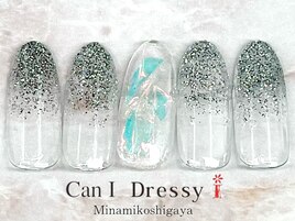 指先から涼しく氷ネイル