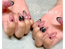 アティレ(attirer)/黒フレンチリボン