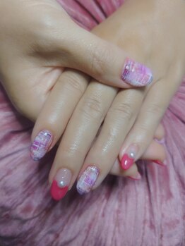 ビビッドツイードネイル6800円～