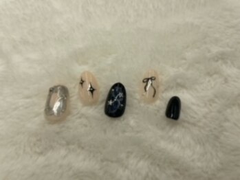 ソウ 難波店 nail salon Sou/リボンネイル