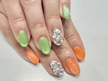クォーターリゾートネイル(QUARTER RESORT nail)/埋め尽くしネイル☆