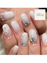 ソラール(SOLAR)/きれいめ☆ビジューネイル