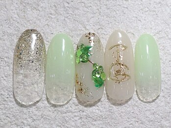 リノ ネイル(Rino nail)/3月の新作白ワイン803m2