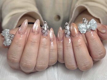 Mio nail なんば【長さだし/持ち込み/つけ放題/フィルイン/マグネットネイル】の写真/持ち込み◎カラーパーツ500種類以上★「こんなの欲しかった」が見つかる、こだわり派のためのサロン♪