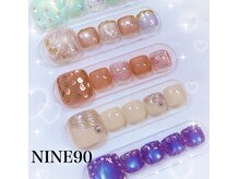 ナインナインティミダシナミネイルサロン(NINE90)の雰囲気（人気のフットデザインも￥5,500～多数ご用意しています。）