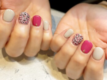 ネイルサロン アージュ(Nail Salon A jyu)/ツイードネイル