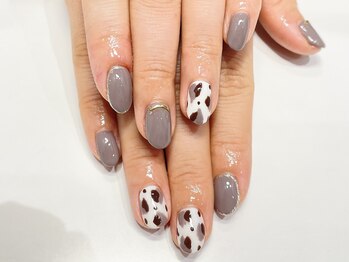 クォーターリゾートネイル(QUARTER RESORT nail)/レオパードネイル☆