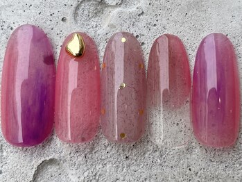 フリークネイル(FREAK Nail)/もやもけクリアピンク ¥8500